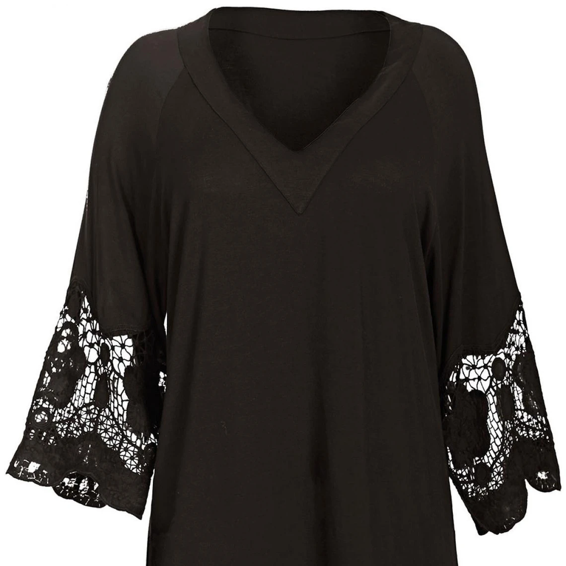 Tunique Fantasie DIONE Black-Fantasie Bain | Robe Courte 3 SUISSES 7 Tunique Fantasie DIONE Black-Fantasie Bain | Robe Courte 3 SUISSES – Image 5